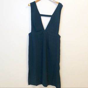 Forever21: Deep V-neck Midi Dress with Splits